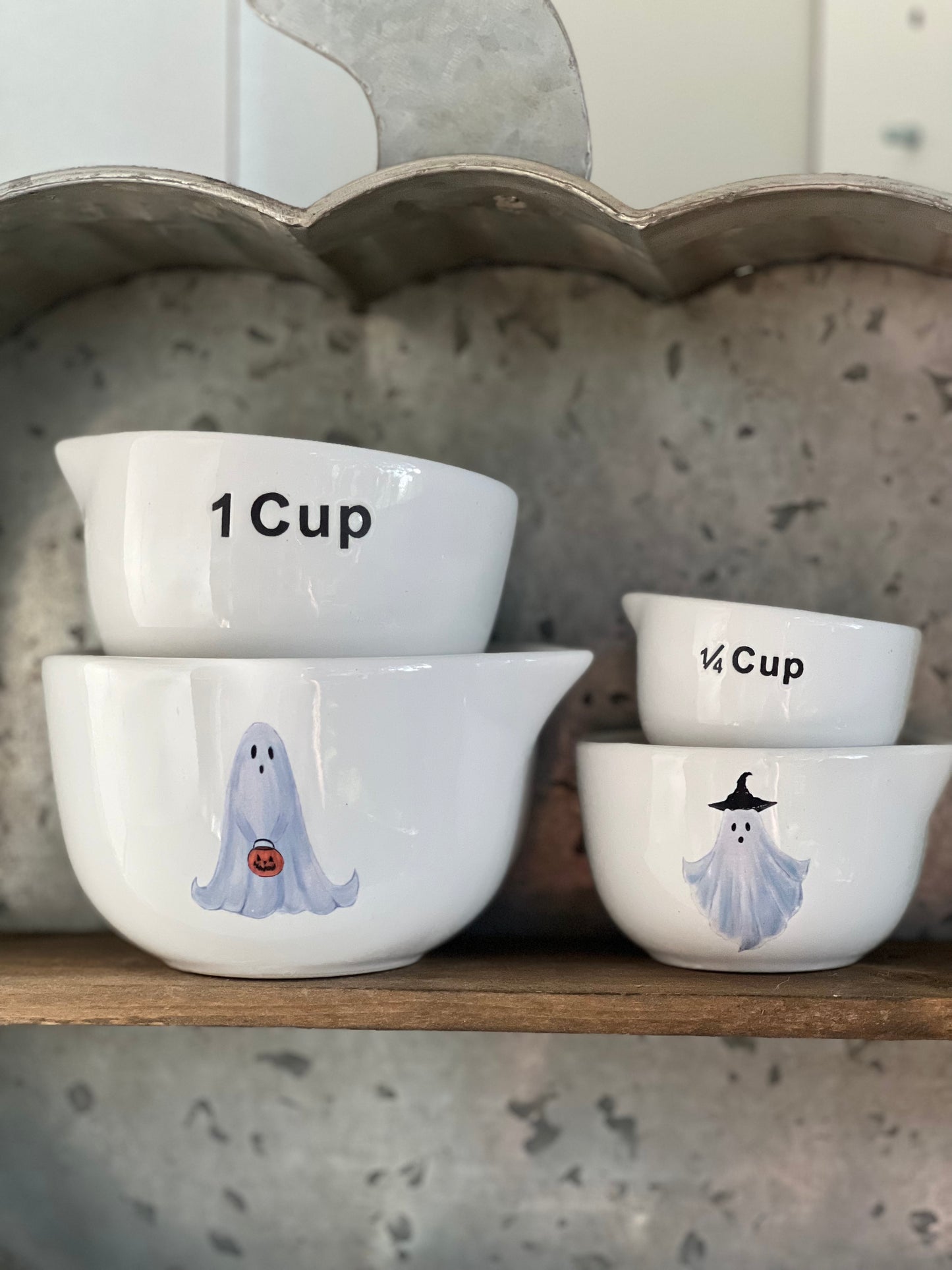 Double Sided Ghost Measuring Cups